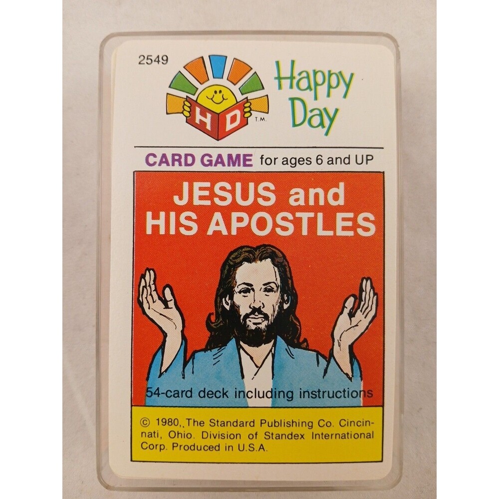 Vintage 1980 Happy Day Jesus And His Apostles Card Game-COMPLETE-NICE!
